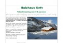 bed and breakfast Holzhaus Kett