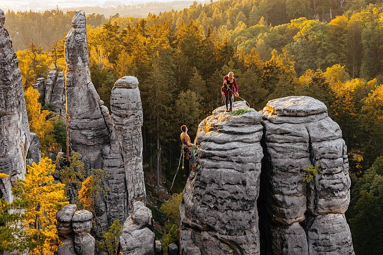 Spectaculaire rotsformaties in het Reuzengebergte, Tsjechië