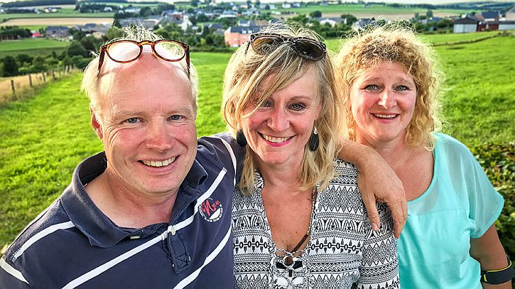 Judith, Patrick en Ilona naar Luxemburg in Ik Vertrek