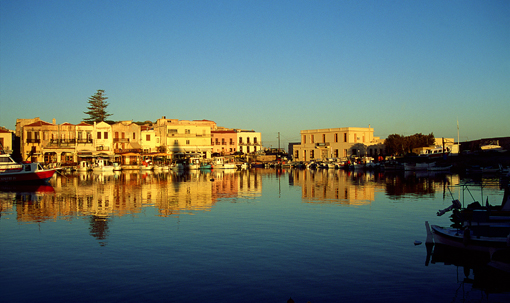 Kreta, de haven van Rethymno