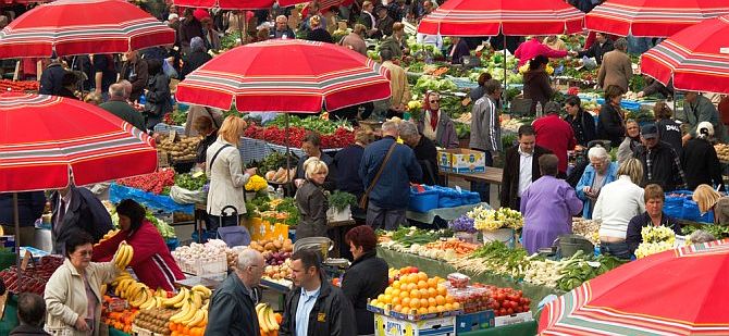 Kroatië markt