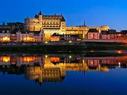 Het koninklijke kasteel van Amboise aan de Loire